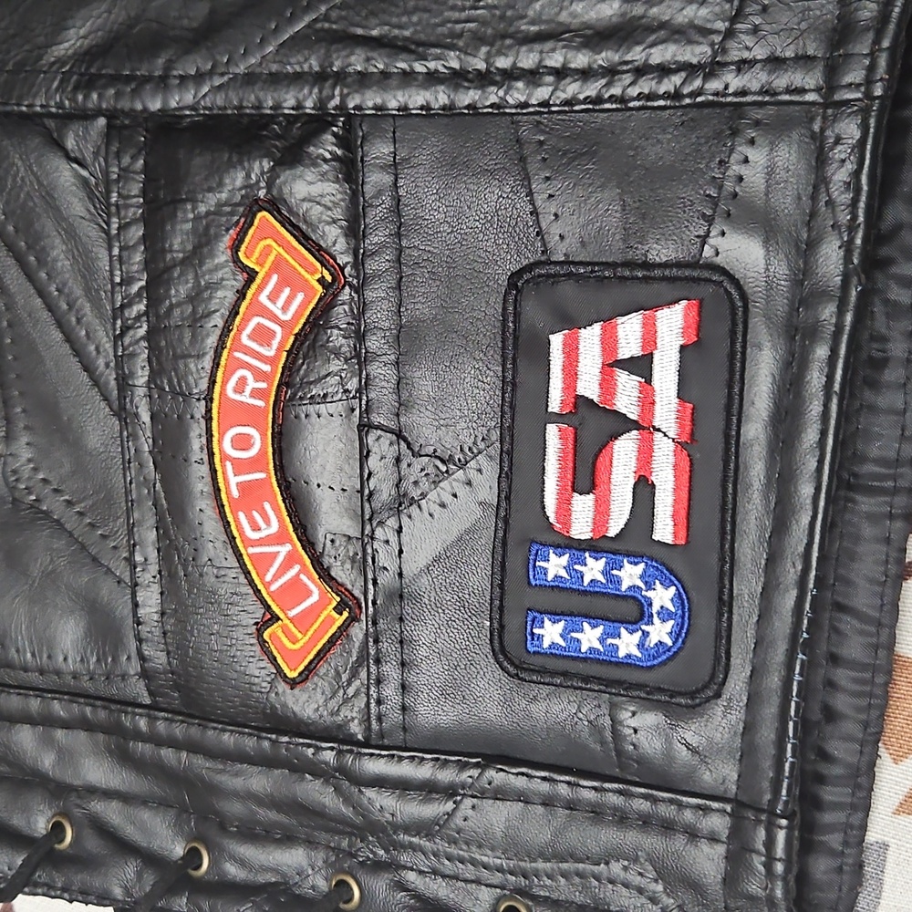 Diamond Supply Co. Black Leather Vest - Picture 8 of 16
